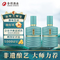 舍得 品味大師晏 52度 濃香型白酒 500mL*2瓶