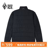 BLACKICE 24戶外男款金標(biāo)P棉 防水透濕 防潑防油污棉服 防風(fēng)耐磨外套 黑色 L