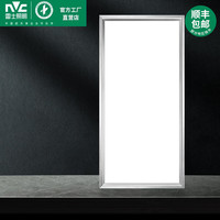 雷士照明 NVC）led集成吊頂吸頂燈  24W正白光300x600 拉絲銀