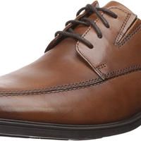 Clarks 男式 Tilden Walk 牛津鞋 Dark Tan Leather 41.5 EU 寬版