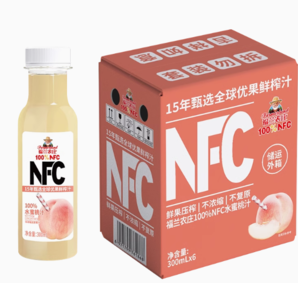 Farmerland 福蘭農(nóng)莊 NFC100%水蜜桃汁 300ML*6瓶