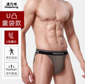 Holelong  活力龍 HCS016  男士高分叉款三角內(nèi)褲