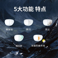 依視路 CVO4004BK 黑色半鈦眼鏡框+膜巖系列 1.60折射率 非球面鏡片