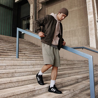 adidas 阿迪達(dá)斯 休閑簡約舒適飛行員夾克外套男裝阿迪達(dá)斯官方輕運(yùn)動(dòng) 暗橄欖綠 M