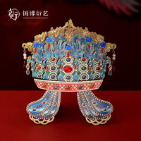 中國(guó)國(guó)家博物館 孝端皇后鳳冠木質(zhì)冰箱貼博物館文創(chuàng)創(chuàng)意裝飾品特色 孝端皇后鳳冠木質(zhì)冰箱貼