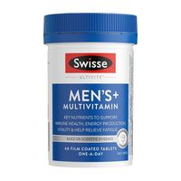 Swisse 斯維詩 男士復(fù)合維生素60片多維能量片45種營養(yǎng)B族維C維D維E鋅鎂