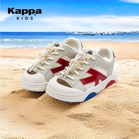 Kappa Kids 童鞋兒童透氣沙灘鞋 米紅 30