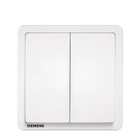 西門子 SIEMENS 開關插座面板 致典系列雅白色 二開單控