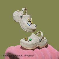 crocs 卡駱馳 女士厚底沙灘鞋 貝拉洞洞鞋