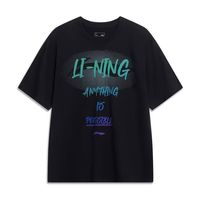 李寧 LI-NING 字母印花 圓領(lǐng)運(yùn)動(dòng)服 AHSU741