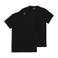 RALPH LAUREN 拉夫勞倫 男裝T恤短袖內搭2件裝 714835960  001黑色