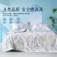 百麗絲 家紡夏被a類大豆柔絲云感被子夏季可水洗新款夏被單人雙人夏被 葉影闌珊·大豆柔絲水洗夏被