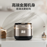 蘇泊爾 0涂層電飯煲無涂層IH電磁加熱 4L大容量316L不銹鋼球釜快煮家用多功能智能3-8人電飯鍋SF40HC2984 微坑防粘0涂層 4L