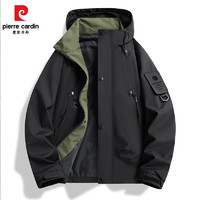 pierre cardin 皮爾·卡丹 2025春款男士連帽工裝夾克外套