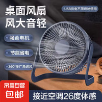 京喜自營-專用品牌 電風(fēng)扇家用桌面小風(fēng)扇臺扇USB直插電扇小臺扇 5寸一檔風(fēng)力