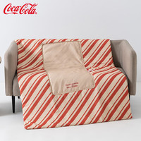可口可樂 Coca-Cola 抱枕被二合一 車用辦公室兩用 折疊40x40cm 展開100x150cm 榮耀紅白