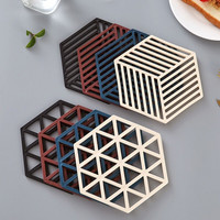 米良品 鏤空幾何隔熱墊 10片裝