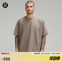 lululemon 丨Pique 男士寬松款 T 恤 LM3EM5S 游牧灰 L