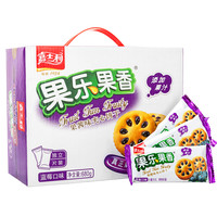 嘉士利 果樂(lè)果香 夾心餅干 藍(lán)莓味 680g