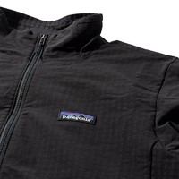 Patagonia 巴塔哥尼亞 巴塔抓絨衣男R1 TechFace運(yùn)動(dòng)戶(hù)外抓絨外套男  BLK-黑色 L