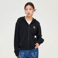 MLB 男女冬季百搭小刺繡復(fù)古連帽外套婦女節(jié) 紐約洋基隊(duì)/黑色 M 170/92A