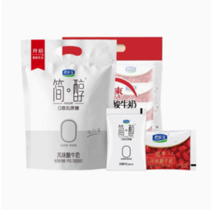 君樂(lè)寶 簡(jiǎn)醇+紅棗酸奶組合 mini裝100g*20袋