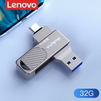 聯(lián)想 Lenovo u盤手機(jī)電腦兩用32g大容量雙接口typec高速usb3.2優(yōu)盤MU234