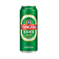 青島啤酒 TSINGTAO 經(jīng)典青啤酒系列10度大罐 550mL 18罐 整箱裝 贈白啤330*6