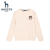 HAZZYS 兒童親膚圓領(lǐng)衛(wèi)衣 象牙白