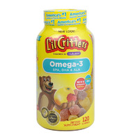 L'il Critters 小熊糖美國(guó)進(jìn)口魚(yú)油藻油兒童DHA保護(hù)眼睛營(yíng)養(yǎng)軟糖120粒