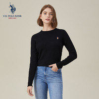 U.S. POLO ASSN. 美國馬球協(xié)會 保羅針織衫100％羊毛衫 黑色003