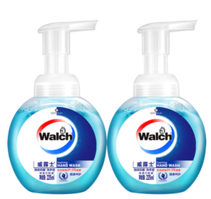 99.9%抑菌效力！Walch 威露士 泡沫洗手液健康呵護(hù)225ml×2瓶