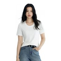 eifini 伊芙麗 經(jīng)典延續(xù) 索羅納面料基礎(chǔ)款圓領(lǐng)T恤