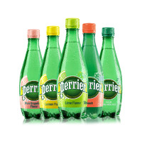 巴黎水 perrier 法國巴黎水Perrier百香果檸檬天然礦泉水氣泡水500ml*24瓶