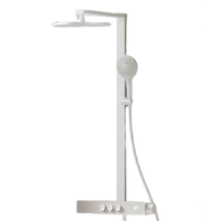 科勒 KOHLER SH10 數顯恒溫淋浴花灑 奶油白