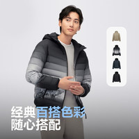 波司登 短款三防90絨輕薄羽絨服 雪山漸變 B40131007
