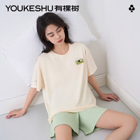 有棵樹 女士睡衣套裝 自帶胸墊家居服