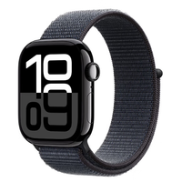 蘋果 Apple Watch Series 10 GPS+蜂窩網(wǎng)絡(luò) 智能手表 46mm 亮黑色鋁金屬表殼 濃墨色回環(huán)式運(yùn)動(dòng)表帶
