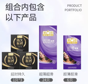 SIXSEX 第六感 超薄持久組合裝 33只（超薄超滑*30+延時持久*3）