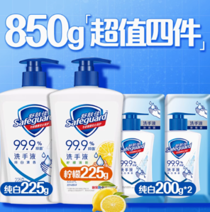 Safeguard 舒膚佳 健康抑菌洗手液套裝850g