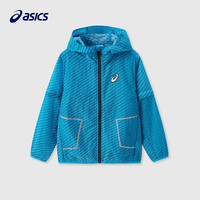 ASICS 亞瑟士 重磅五折！中大童中性款三防外套百搭服 藍(lán)花色
