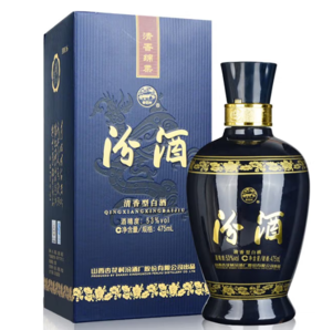 汾酒 藍(lán)汾 53%vol 清香型白酒 475ml 單瓶裝