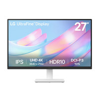 LG 27UP850K 27英寸4K顯示器 Type C90w反向充電IP降旋轉(zhuǎn) HDR 設計繪圖 液晶屏 27US500-W