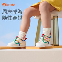 卡特兔 -預(yù)售 兒童網(wǎng)面小白鞋夏季軟底透氣包頭鞋男女童學(xué)步鞋卡特兔 白藍綠 內(nèi)長16cm/26碼
