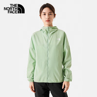 THE NORTH FACE 北面 防曬衣女戶外防風(fēng)防潑水夾克7WCP 晨霧綠/I0G S