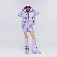 波司登 運(yùn)動(dòng)戶外冬90鵝絨羽絨服男女款簡(jiǎn)約風(fēng)加厚保暖外套B30143110 流光紫
