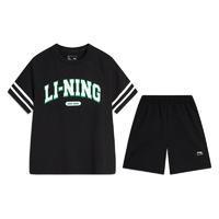 李寧 LI-NING 運(yùn)動生活系列運(yùn)動套裝 2件（短袖+短褲）