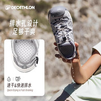 迪卡儂 DECATHLON 戶外溯溪鞋女戶外涉水鞋沙灘郊野徒步溯溪鞋涼鞋NH900-2025年 巖灰色 38