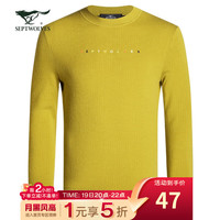 七匹狼 男士毛衣 圓領(lǐng)羊毛針織衫 QA 607