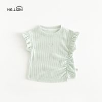 郝叔童品 搶新夏季新款洋氣潮流時(shí)尚女童韓版背心2025兒童森系可愛(ài)百搭上衣